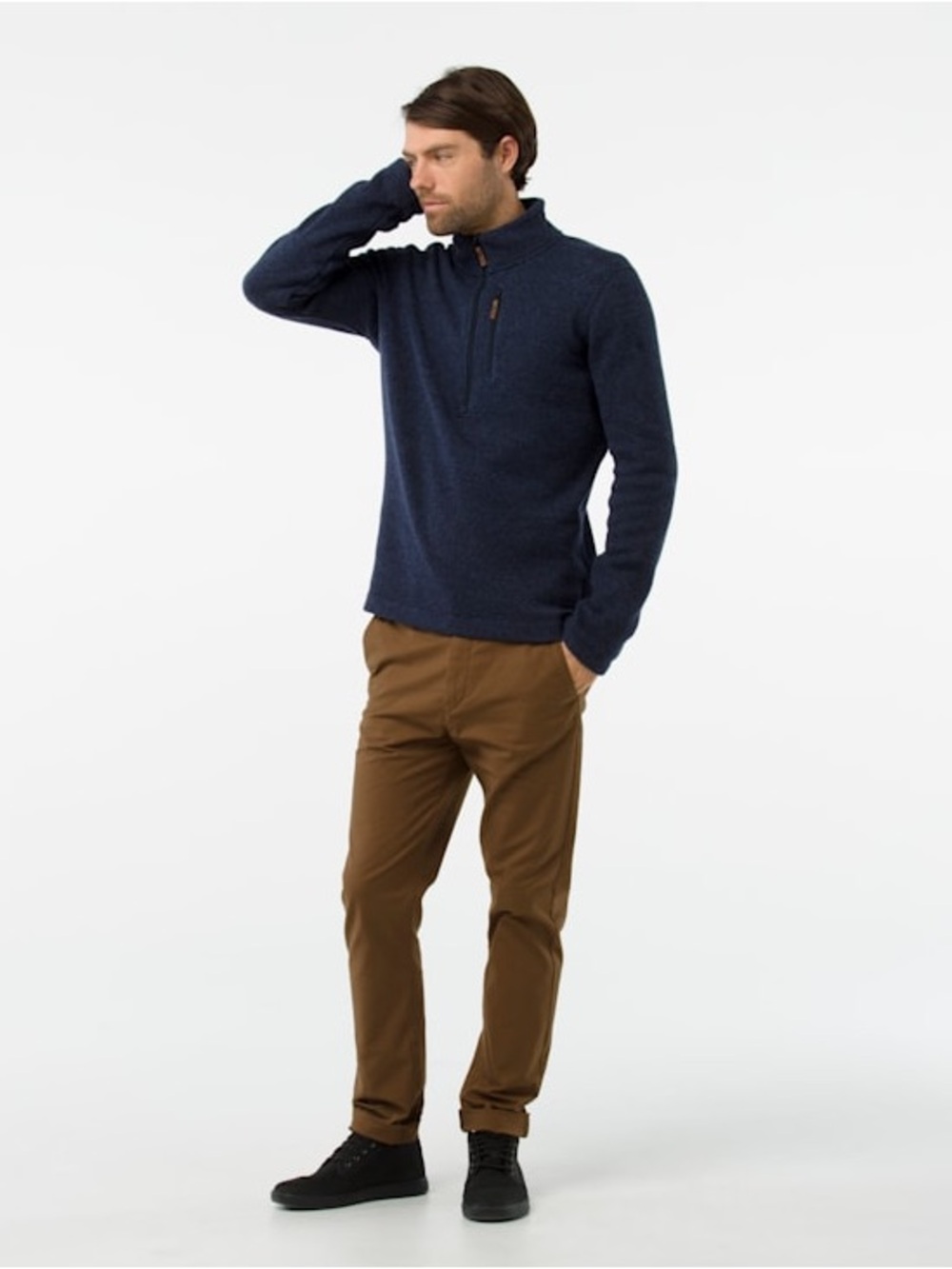 Men's Hudson Trail Fleece Half Zip Sweater